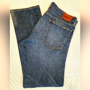Polo Ralph Lauren Mens Varick Slim Straight Denim Light Distressed Size 36x32.